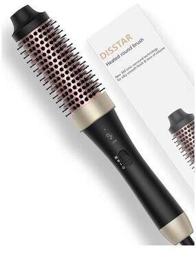2 NEW IN BOX---Rose Gold & Black Heated Round Hair Brush - Women Hair Tool